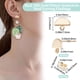 thumbnail image 2 of 1 caja de 20 piezas de aretes chapados en oro de 18 quilates, postes de semicírculo con aro y 20 cierres para hacer aretes tú mismo., 2 of 5