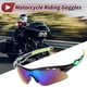 thumbnail image 2 of Gafas de montar Unique Bargains 1 juego de gafas de sol para motocross, lente verde tono plateado, marco negro verde, 2 of 7