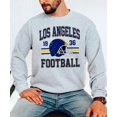 thumbnail image 4 of Vintage Los Angeles 1936 Football Sweatshirt for Men Women and Kids Distressed Game Day Pullover Gray Sweatshirt Adult X-Large, 4 of 4