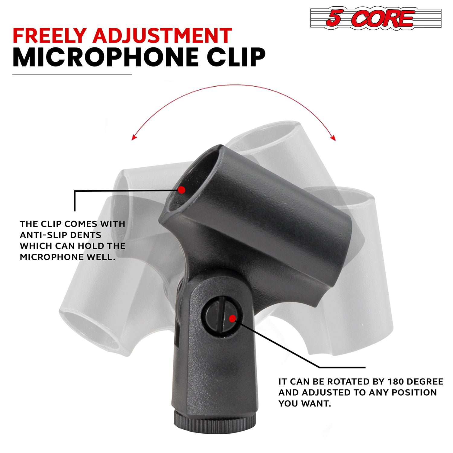 Professional Instrument Microphone Pencil Mic Condenser Cardioid Unidirectional Stick Microfono with Windscreen Mic Clip & Case ,GREY