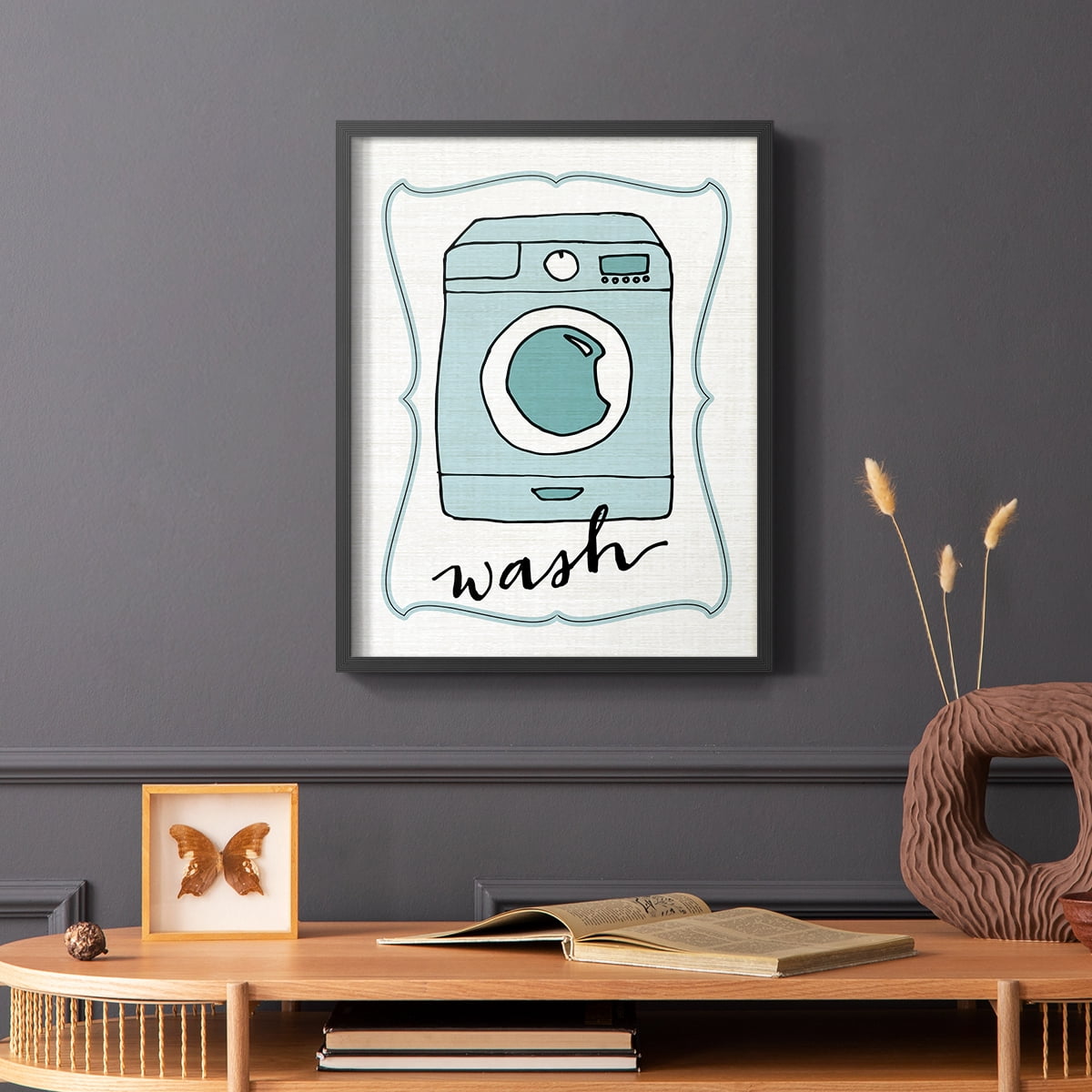 Wash Framed Print in Black Solid Wood 11 x 14 Framed Print