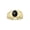 Black Star Sapphire, variant on Rings for Women 14K Yellow Gold Ring Solitaire 9X7MM Oval Gemstone with Satin Finish Band February Amethyst Jewelry Size 7