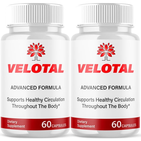 Velotal Advanced Formula Pills All Natural Vitamin Supplement 120 Capsules