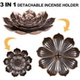 thumbnail image 3 of Varitas De Incienso Quemador De Incienso En Forma De Loto Para Varitas De Incienso Decoración Del Hogar Advancent HA040746-02, 3 of 6