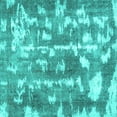 thumbnail image 1 of Ahgly Company Indoor Square Abstract Turquoise Blue Contemporary Area Rugs, 8' Square, 1 of 4