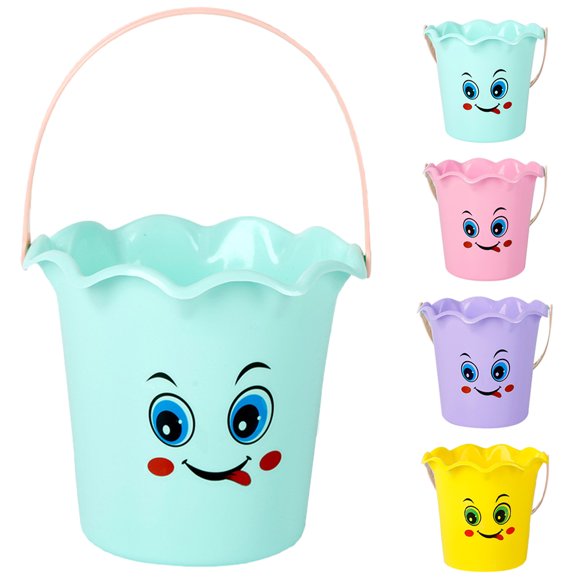 Miangastore 5Pcs Beach Pail Bucket Beach Water Bucket Sand Playing Toys Small Sand Water Bucket