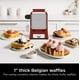 thumbnail image 3 of NINJA Waffle Maker Maquina para hacer waffles belgas PRO NeverStick BW1001QCM Renewed Roja NINJA BW1001QCM, 3 of 8