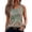 Green, variant on Womens Summer Sleeveless Tops Loose Button Henley Shirts Crew Neck Dressy Casual Blouses XL