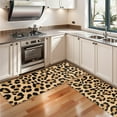 thumbnail image 3 of Kitchen Rugs Sets Of 2,Beige and Black Of Leopard Print Anti Fatigue Kitchen Mat Rugs Non Slip Washable,Decorative Kitchen Floor Mats for Kitchen,Sink,Laundry,17"X47", 3 of 5