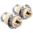 thumbnail image 3 of 2pcs Ceramic G9 Light Threaded Socket Screw-in Light Bulb Socket Light Bulb Holder Replacement, 3 of 5