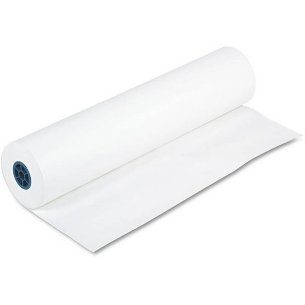 Pacon Kraft Paper Roll, White, Lightweight, 1 Roll, 36" x 1000