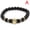 StyleA, variant on Men Bracelet Natural Stone Beads Leopard Head Handmade Bangle Bracelet Jewelry#-StyleB