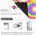 thumbnail image 4 of GZHJMY Tie Dye Rainbow Circle Large Dishwasher Magnet Magnetic Cover 23x26 in Refrigerator Sticker Washer Kitchen Home Decor, 4 of 5