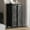 Black, variant on Merluxy Farmhouse Sideboard Buffet Cabinet with 5 Drawers & Sliding Barn Door for Living Room, White