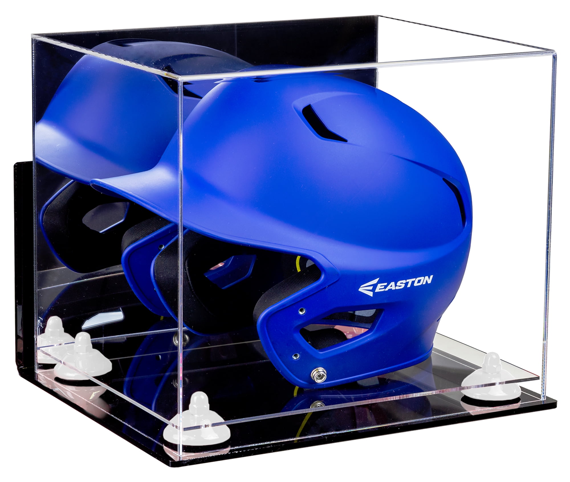 Acrylic Baseball Batting Helmet Display Case with Mirror, Wall Mount