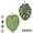 W/G-2pcs, variant on Leaf Shaped Hand Towel with Hanging Loop, 2 Pack Monstera Leaf Cute Green Plant Pattern Coral Fleece Finger Towels, Soft and Lint-Free Decorative Hand Towel for Kitchen Bathroom (Multicolor-4pcs)