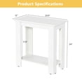 thumbnail image 4 of Giantex Table d'Appoint pour la Maison, Table Basse, Table d'Exposition en Bois, Table de Bout, Table de Chevet pour Bureau, Blanc, 4 of 9