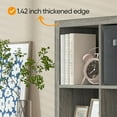 thumbnail image 3 of Bookshelf with Storage Bins, 20-Cube Storage Organizer with Back Panels, Modern Bookshelf for Bedroom, Multifunctional Display Cube Bookshelves for Living Room, Bedroom, Home Office, 3 of 6