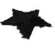 thumbnail image 5 of GOOHOCHY Alfombra moderna y creativa con forma de estrella, de felpa, para mesa de té, para decoración (negra)., 5 of 8