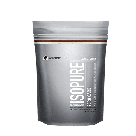 Isopure Zero Carb Protein Powder, Cookies & Cream, 50g Protein, 1