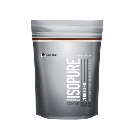 Isopure Zero Carb Protein Powder, Cookies & Cream, 50g Protein, 1 (Nature's Best Isopure Zero Carb)