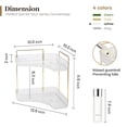 thumbnail image 3 of Soda Candy Corner Makeup Organizer for Vanity Countertop Space Saving Cosmetic Storage Organizer for Dresser Bathroom Kitchen, 2 Tier, 3 of 6