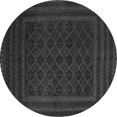thumbnail image 1 of Ahgly Company Indoor Round Southwestern Gray Country Area Rugs, 6' Round, 1 of 1