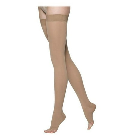 

863 Select Comfort Open Toe Thigh Highs w/Grip Top - 30-40 mmHg Short Sig869N-OT