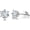 0.61CTTW-silver, variant on FANCIME 0.2-0.6 cttw Lab-Grown Diamond 6-Prong Stud Earrings in 925 Sterling Silver (D-E Color, VS Clarity), 14K Yellow Gold Plated Fine Jewellery Anniversary Birthday Gifts for Women Her Wife Mum