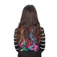 thumbnail image 5 of LELINTA Clip In On Colorful Hair piece Synthetic Curly Silk Soft Hair Extensions Highlight, 5 of 5
