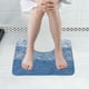thumbnail image 4 of Alfombra de baño en forma de U de microfibra absorbente para inodoro | Alfombra de baño suave y mullida antideslizante | Lavable en máquina Secado rápido | Espuma de vellón polar | 16x20in | Gris,, 4 of 7