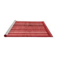 thumbnail image 2 of Ahgly Company Machine Washable Indoor Round Abstract Red Modern Area Rugs, 5' Round, 2 of 4
