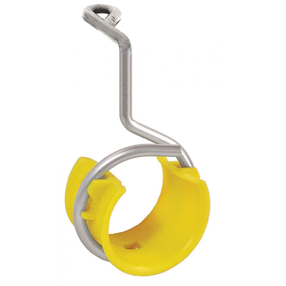 2 Pcs, Bridle Ring, 11/2 In. Loop, Screw Mount w/Wire Harness, Zinc