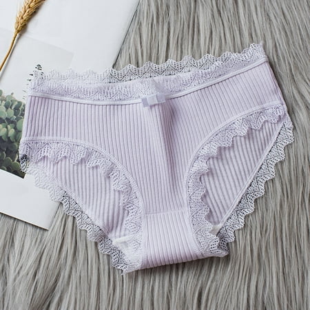 BYHONG Custom Letter Logo Low Waist Striped Tangas No Show Bikini Custom Thongs Women Underwear Panties Cotton Thong Panties for Women M