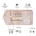 thumbnail image 3 of Bolsa organizadora de joyas BAGSMART Travel Roll, color rosa suave, 3 of 8