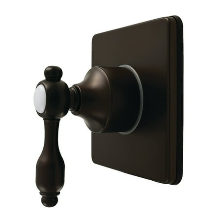 Kingston Brass KS4045TAL Tudor Single-Handle Six-Way Diverter Valve with Square Trim Kit, Oil Rubbed Bronze