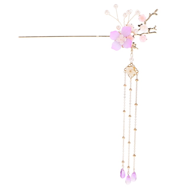 Miangastore Épingle à Cheveux Perle à Franges pour Femmes Fêtes Lot de 1 6.9x1.8x0.8in