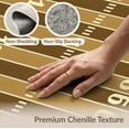 thumbnail image 6 of ODIKA 3'x5' Football Men Bold Numbered Gridiron Field Markings Shaped Footboard Washable Area Rug None Non-Slip, Flatweave, Easy Care for Hallway, Laundry Room, 6 of 7