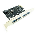 thumbnail image 5 of Tarjeta de expansión PCI-E USB 3.0 de 4 puertos Adaptador PCI Express PCIe USB 3.0 HUB Controlador USB 3.0 de 4 puertos USB 3 0 PCI e PCIe Express 1X, 5 of 5