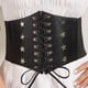 thumbnail image 3 of Cinturón de cintura para mujer, cinturón de corsé ancho de cuero para vestidos, disfraz, accesorio de ropa de, 3 of 9