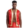 thumbnail image 1 of Aislor Men's Adults Toad Open Front Waistcoat Vest Red XXL, 1 of 7