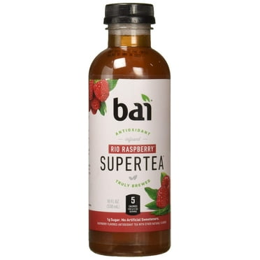 Bai Antioxidant Infusion, Rio Raspberry Tea Liquid Prepared Iced Tea, 18 Fl Oz