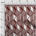 thumbnail image 1 of oneOone Cotton Flex Fabric Parallelogram & Triangle Geometric Print Fabric By The Yard 40 Inch Wide, 1 of 4