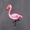 thumbnail image 2 of Dalix Flamingo Embroidered Fleece Zip Washed Hoodie Cold Fall Winter Women in Shadow XL X-Large, 2 of 5