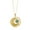 BLUE, variant on Natural Stone Necklace Gold color Sun And Moon Phase Chain Pendant