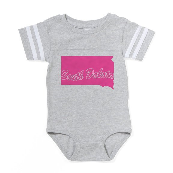CafePress - S Dakota - Cute Infant Baby Football Bodysuit