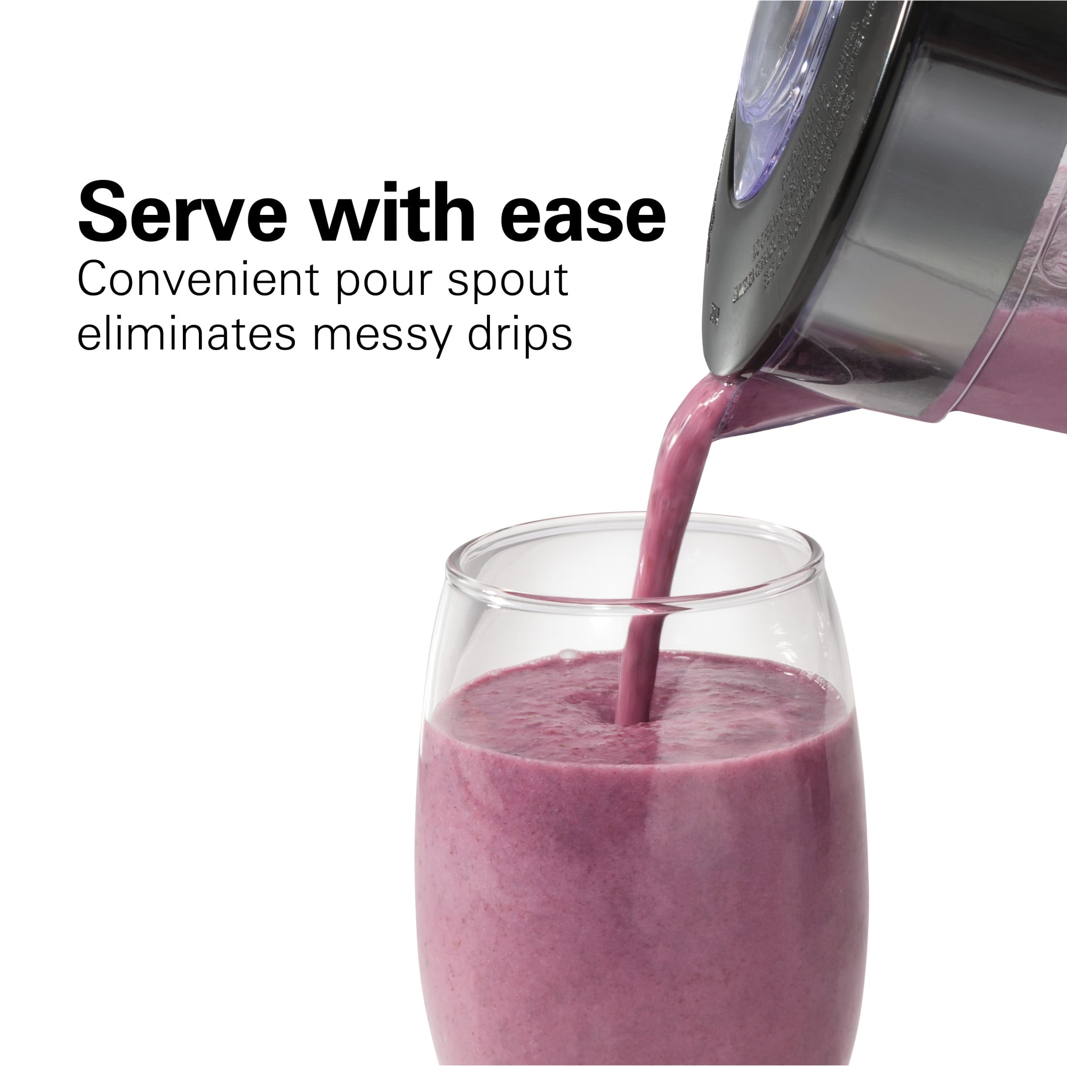 Hamilton Beach Smoothie Blender for Kitchen, 48 oz Jar for Smoothies and Shakes, Black