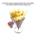 thumbnail image 5 of thinsony French Fries Strainer Basket Potato Fried Food Container Metal Cone-Shaped Cooking Tools Shop Kitchen Wedding Birthday Type 3, 5 of 5