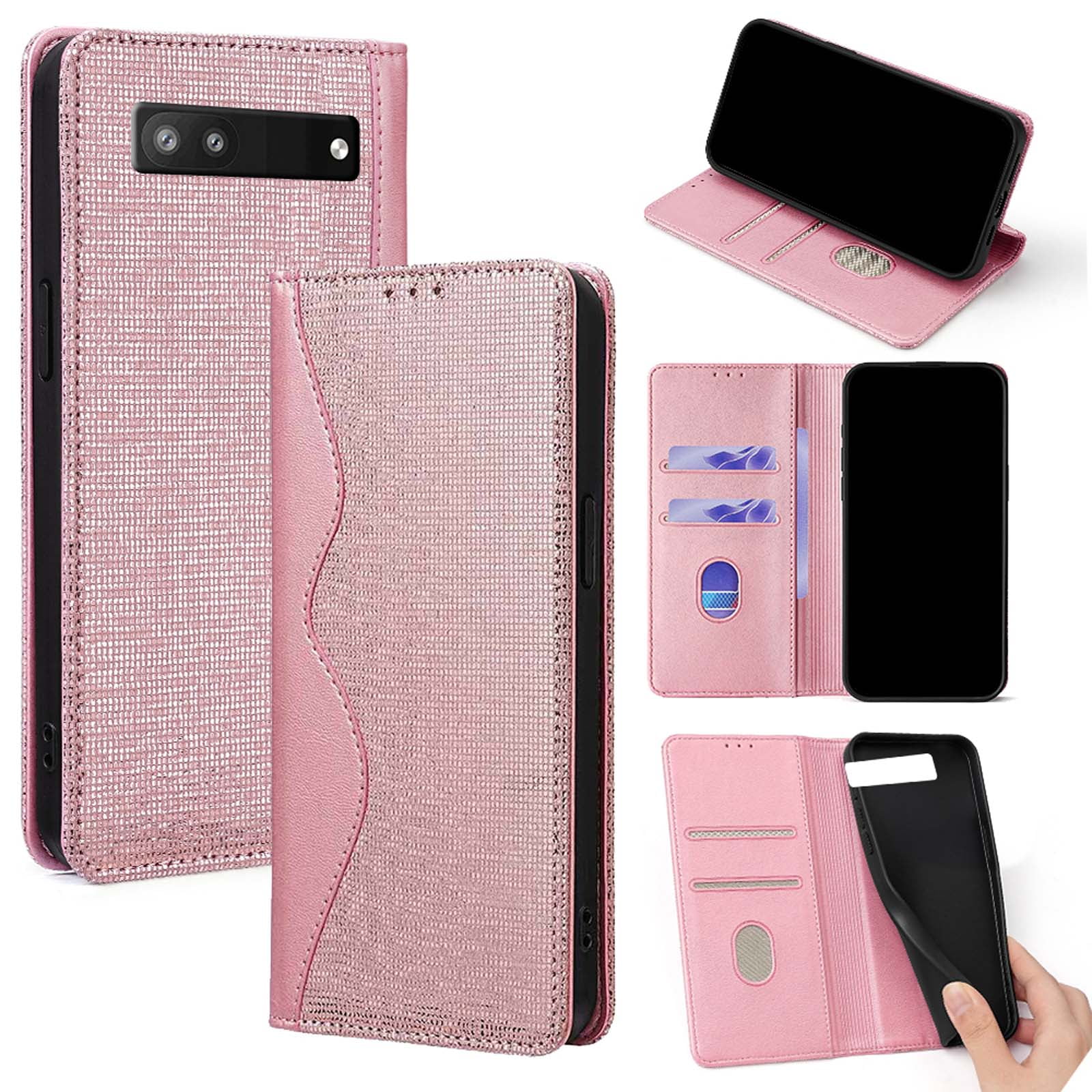 SUANPOT Cover per Google Pixel 6 Pro 5G Blocco RFID