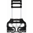 thumbnail image 4 of Folding Hand Truck and Personal Dolly, Foldable Aluminum Trolley Cart, 165 Lb Capacity Heavy Duty Dolly with Wheels of Rubber for Moving, Comfortable Telescoping Handle for Indoor Outdoor, 4 of 6